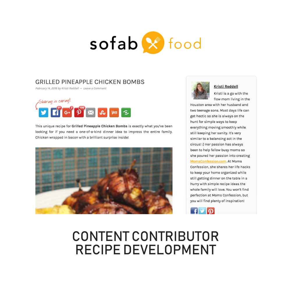 SoFab Food Contributor