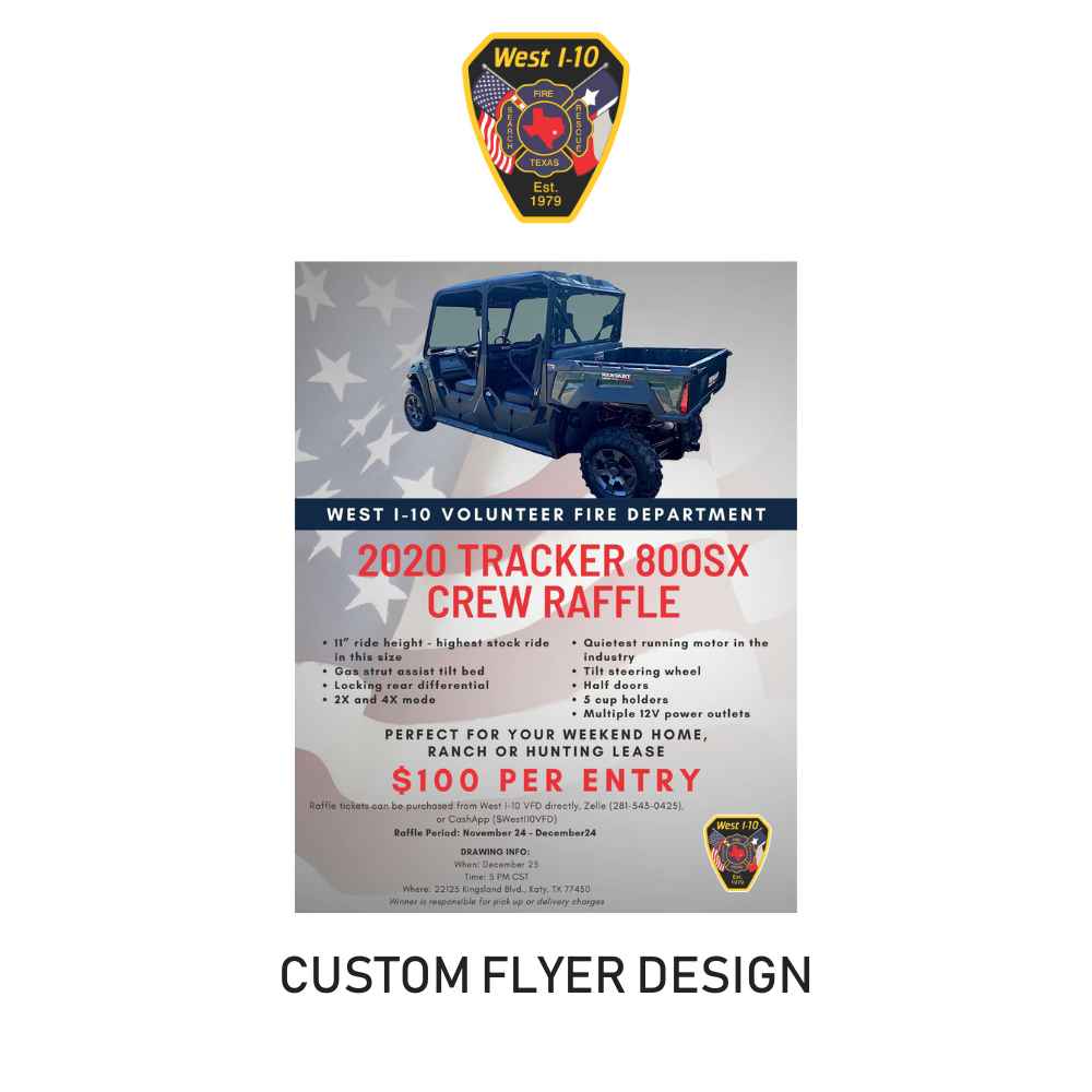 West I-10 Fire Department Custom Flyer
